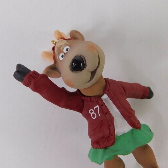 HALLMARK Vintage 1987 Collector’s Series Reindeer Champs Dancer Ice Skating - Picture 6 of 13